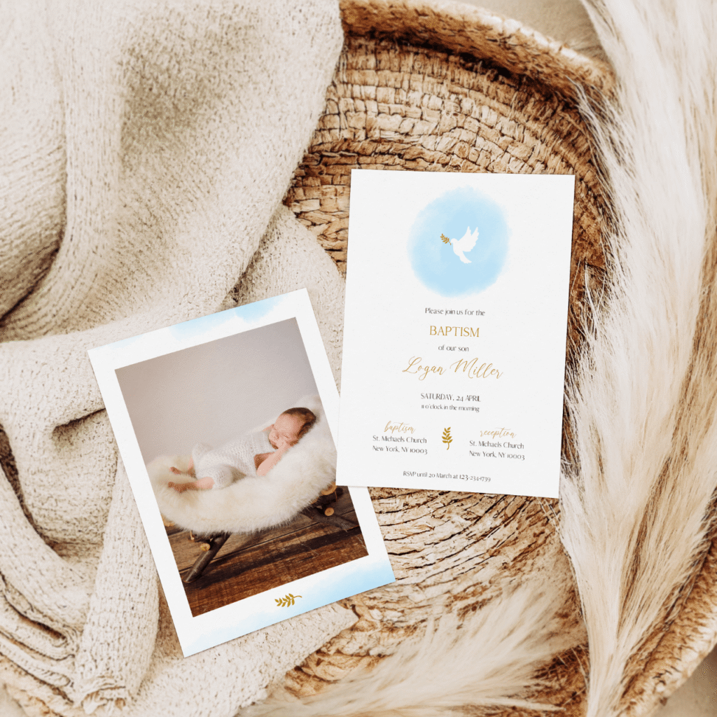 convite de batismo