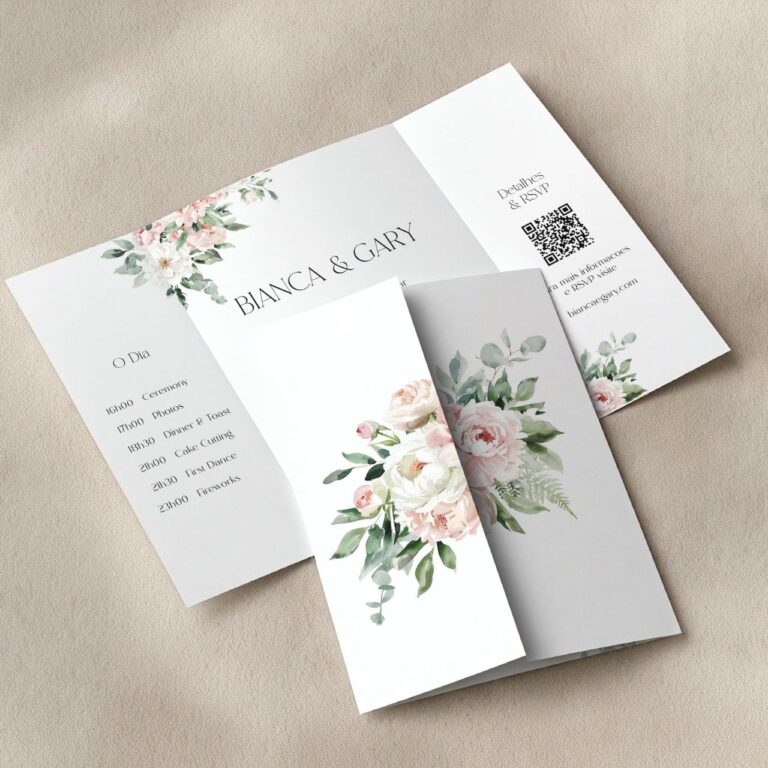 convite de casamento blushrose